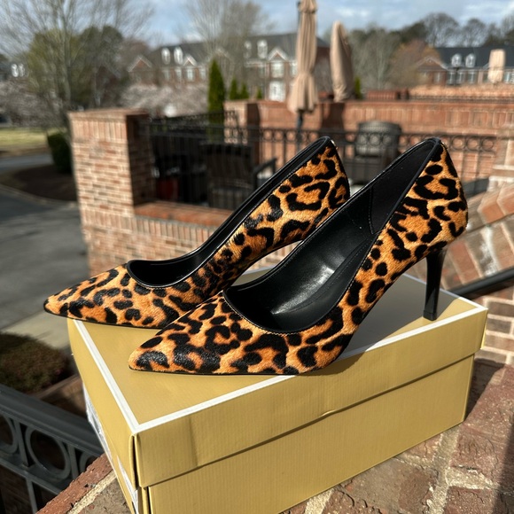Michael Kors Shoes - Michael Kors Animal Print Heels-NWT